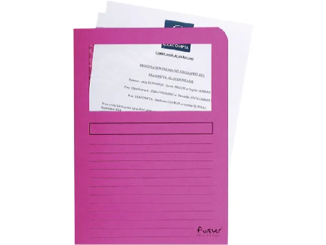 Venstermap Exacompta Forever L-map 120gr karton Roze