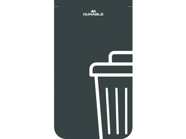 DURASORT Afvalbak sorteerunit 55L voor Restafval Grijs Donkergrijs