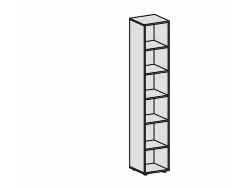 kantoorstelling,HxBxD 2160x400x400mm,5xhouten vloer,6ordnerhoogtes