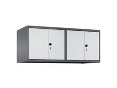 opzetkast,v. locker,4vak.,vak B 300mm,HxBxD 500x1200x500mm,vleugeldeur
