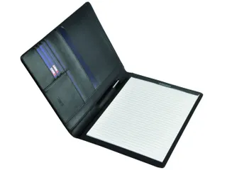 Schrijfmap DESQ A4 leder zwart - 5