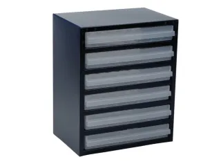 Transparante magazijnbak,HxBxD 440x360x250mm,6lade(s) - 1