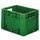 Euronorm Stapelkrat 270x400x300mm 23.3l Gesloten Groen