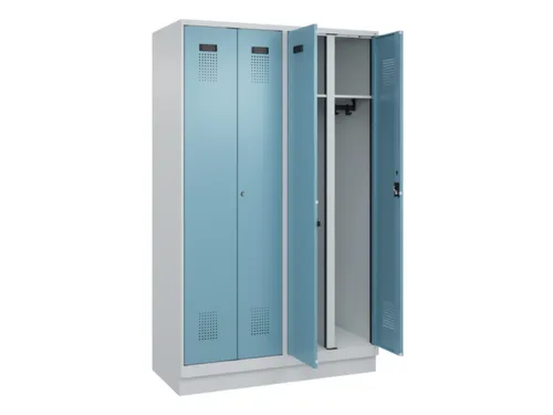 locker voor scheiding van kleding,HxBxD 1950x1200x500mm,4vak