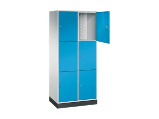 grootvolume-lockersysteem,RAL 7035/RAL 5012,HxBxD 1950x820x500mm - 1