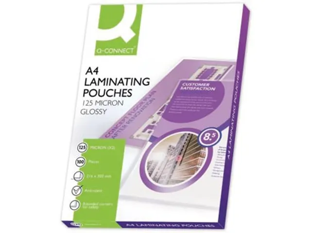 Lamineerhoes A4 Glanzend 216x303mm 2x125 Micron Doos 100 stuks