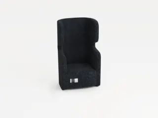 Fauteuil 1-Zits Geluidabsorberend Stof Donkergrijs 1330x860x760mm - 2