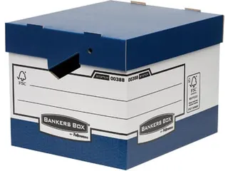 Archiefdoos Formaat 33,3 X 29,2 X 40,4 Cm Blauw - 1