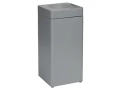 afvalbak,zelfblussend,40l,HxBxD 760x350x350mm,kop grijs