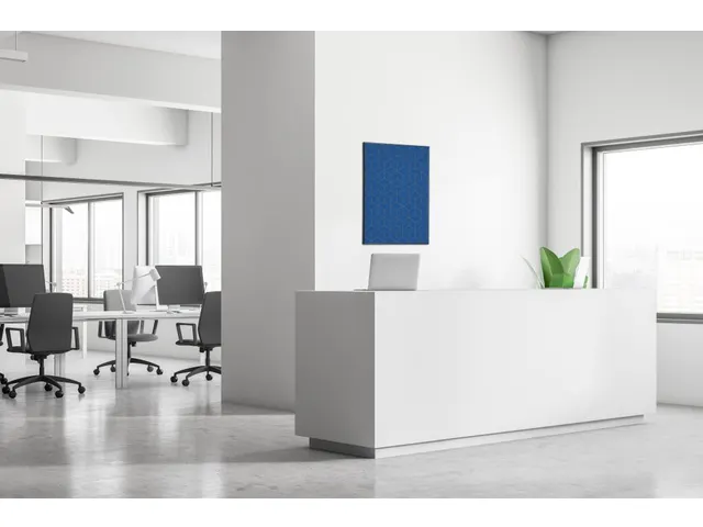 Wanddecoratie Textiel Set 40x40cm Hexagon Blauw-Bruin