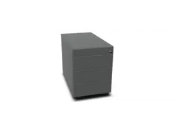 mobiel ladeblok,HxBxD 525x430x800mm,3lade(n),MS-donkergrijs