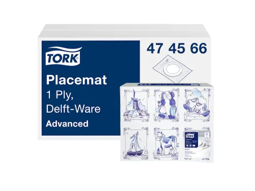 Tork 474566 Placemat Delft-Ware Advanced 1-laags Decor 42x30cm
