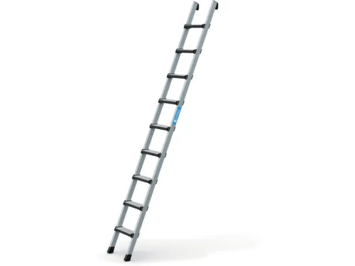 ladder,eenzijdig,9,treden,balk L 2,68m,geëloxeerd