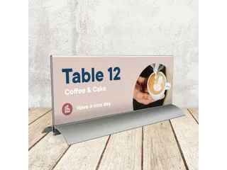 Tafelnaambord Europel 105x297mm acryl aluminium - 4
