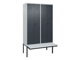 locker voor scheiding van kleding,HxBxD 2120x1200x815mm,4vak - 1