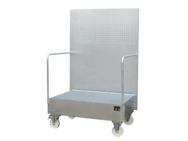 Verrijdbare Opvangbak,V. 2X200L Vat,Opvangvol. 215L