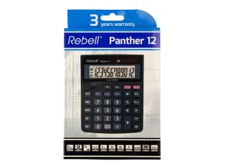 Calculator Rebell PANTHER 12BX zwart desk 12 digit - 3