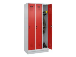 locker,HxBxD 1950x900x500mm,3vak,vak B 300mm,draaigrendel,sokkel