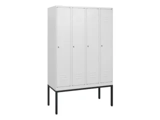 locker,HxBxD 1950x1200x500mm,4vak,vak B 300mm,cil.-slot,voetonderstel - 1