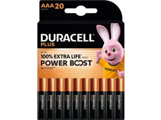 Duracell Plus 100% Extra Life batterij PowerBoost AAA 20 stuks - 1
