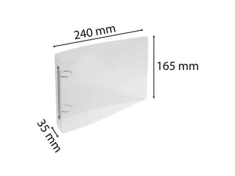 Exacompta Crystal Ringmap 125x200 mm 25 mm Transparant