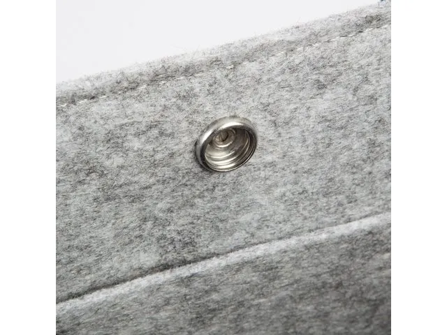 Bureautas Sigel voor hybride werken Basic Medium vilt lichtgrijs 361x2