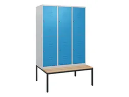 Dubbeldekse dekenkist,HxBxD 1950x1200x815mm,3x2vak.,vak B 400mm