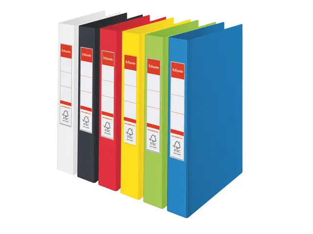 Ringband Esselte Vivida A4 4-rings O-mech 25mm PP blauw