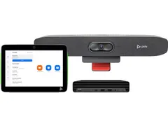 Poly Studio Small Room Bundle for Zoom Rooms: Studio R30 USB Video Bar