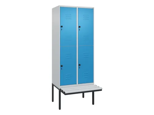 Dubbeldekse dekenkist,HxBxD 2120x800x815mm,2x2vak.,vak B 400mm