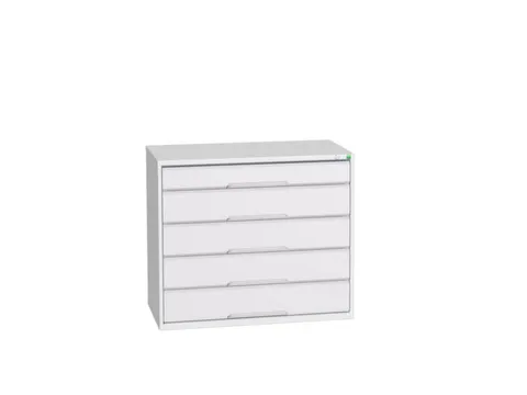 ladekast HxBxD 900x1050x550mm 5laden romp RAL7035 front RAL7035