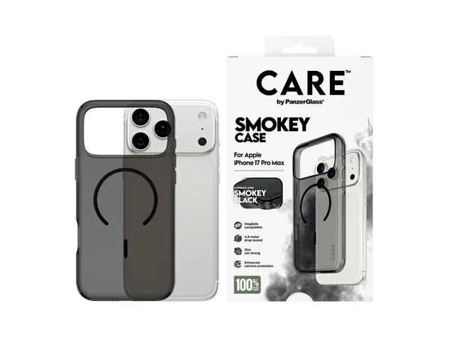 PanzerGlass CARE by Smokey Case w. Black MagSafe iPhone 17 Pro M