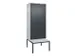 locker voor scheiding van kleding,HxBxD 2120x800x815mm,2vak