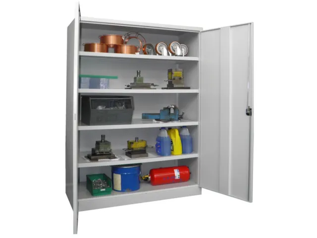 Zwaarlastkast 1950x1470x630mm 4legborden Plaatstaal Ral7035