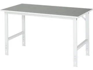 werkbank,HxBxD 760-1080x1500x800mm,houtblad,m. linoleumlaag - 2