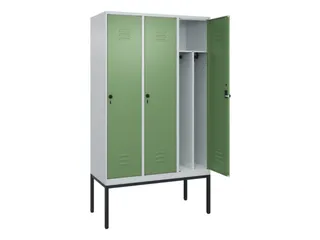 locker voor scheiding van kleding,HxBxD 2120x1200x500mm,3vak - 2