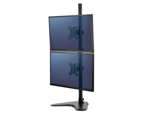 Monitorarm Fellowes Seasa dubbel verticaal vrijstaand zwart