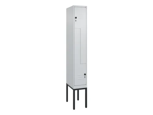 Z-garderobekast,HxBxD 2120x300x500mm,vak B 150/300mm,draaigrendel