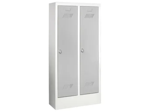 lockerkast v. kinderen,HxBxD 1300x530x300mm,2vak,RAL7035,front RAL5010