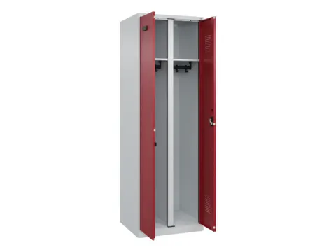 locker voor scheiding van kleding,HxBxD 1850x600x500mm,2vak