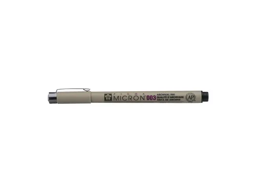 Fineliner Sakura Pigma Micron 003 0.15mm zwart