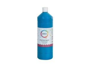 Plakkaatverf Qrea blauw 1000ml - 1