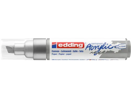 Acrylmarker edding e-5000 breed zilver
