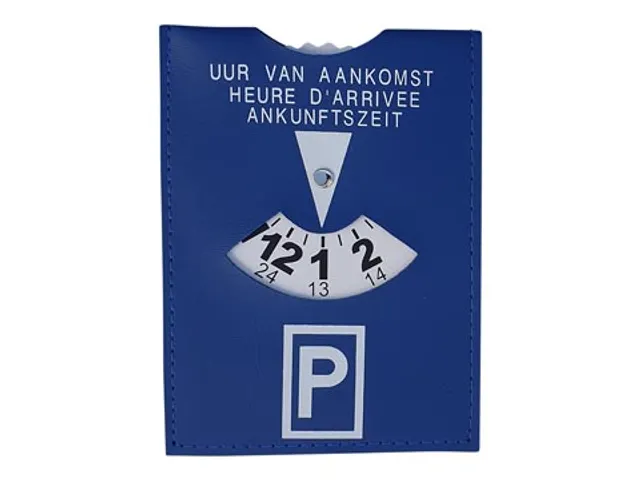 Disque De Stationnement, Bleu (Conforme À La Loi Belge)