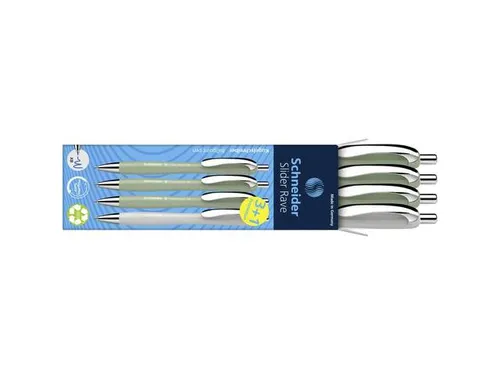 Balpen Schneider Rave XB Green assorti doos à 3+1 gratis