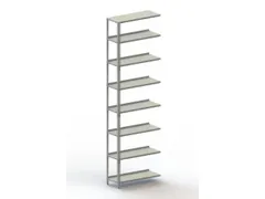 magazijnstelling,aanbouwveld,HxBxD 2500x752x304mm,veldl. 800kg