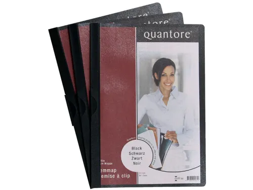Klemmap Quantore A4 3mm zwart