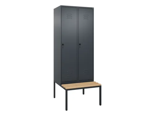 locker voor scheiding van kleding,HxBxD 2120x800x815mm,2vak