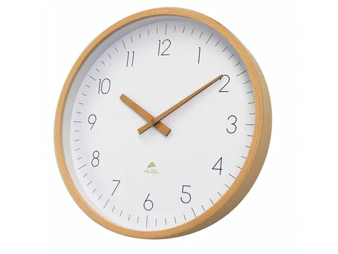 HORTREE houten wandklok geluidsarm 30 cm.