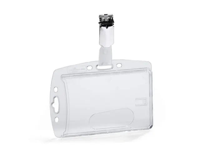 Veiligheidspashouder Durable 8005 dicht met clip 54x85mm